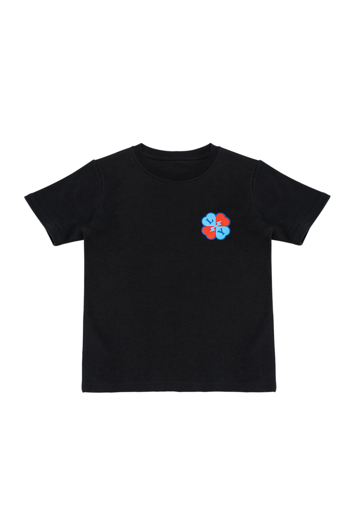 Love & Youth Monogram- Black Kids T-shirt