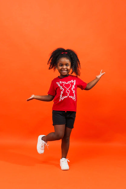Love & Youth Fiery- Red Kids T-shirt