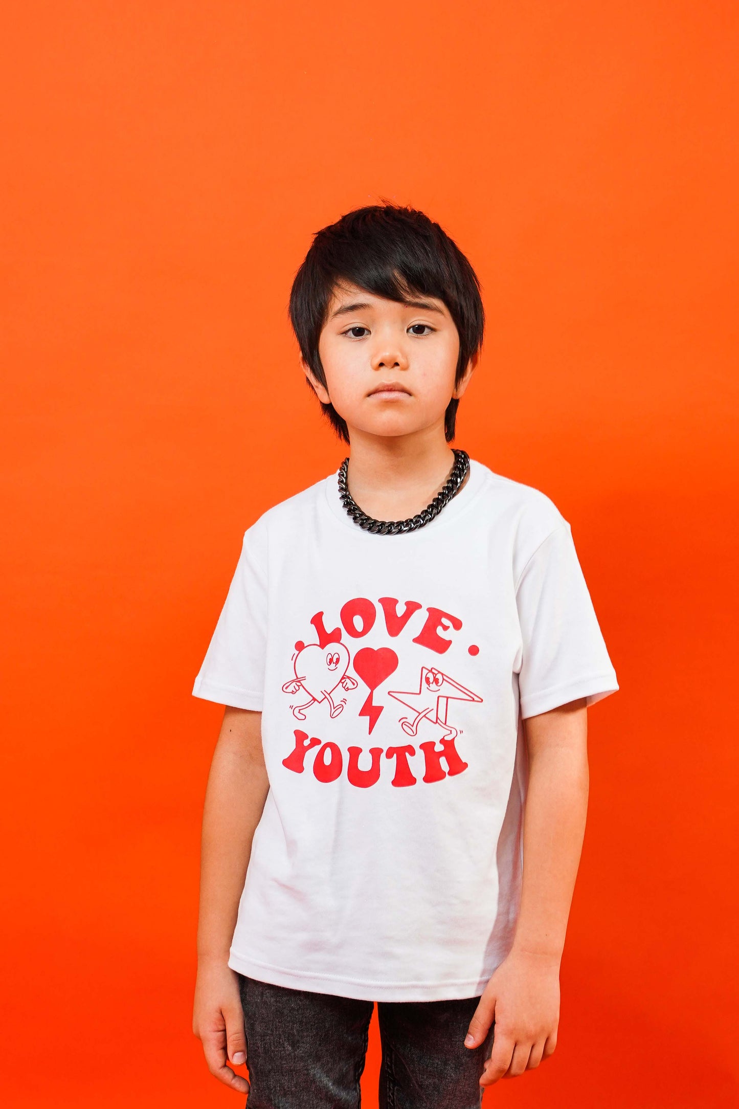 Love & Youth- White Kids T-shirt